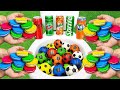 Football VS M&M Candy, Coca Cola Zero, Fanta ?, Sprite, Pepsi, Yedigün and Mentos in the toilet