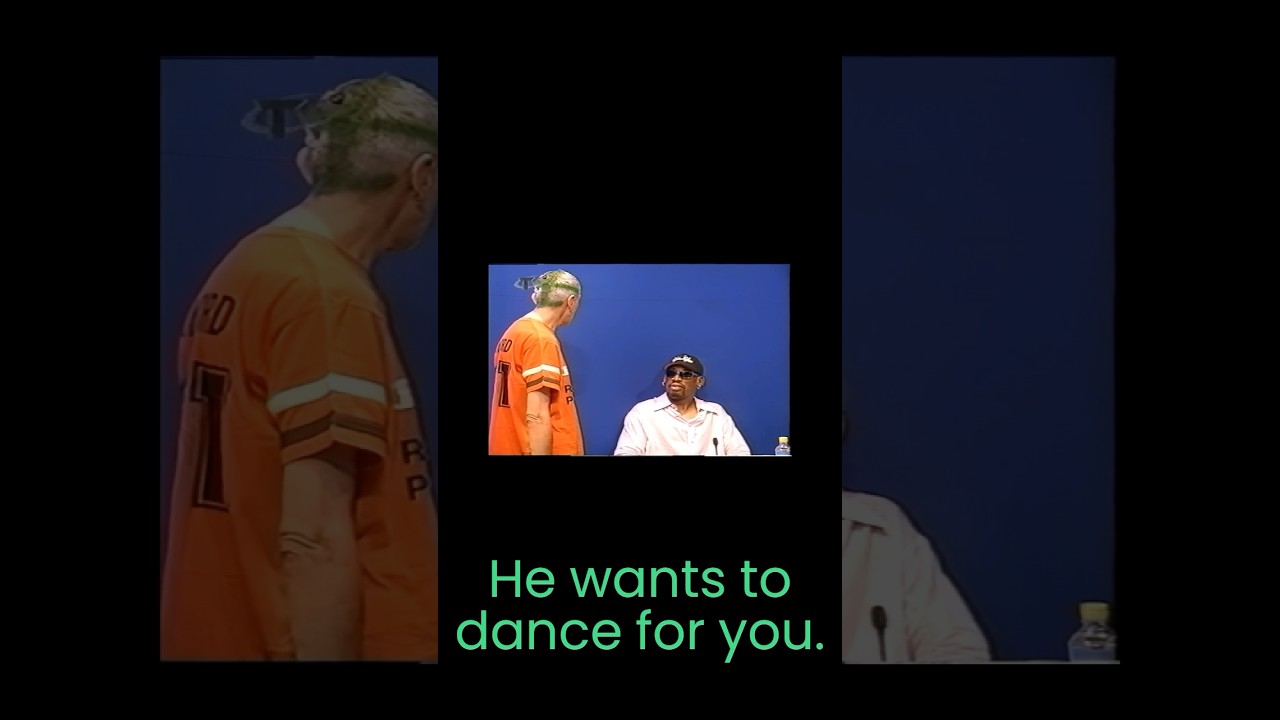 Dennis Rodman receives an exotic dance