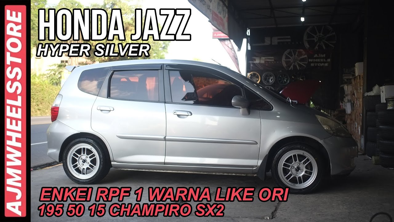 (DETAIL PENJELASAN)  HONDA JAZZ GD 3 STANDAR GANTI VELG ENKEI RPF1 // AJMWHEELSSTORE