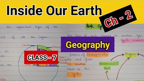 Inside our earth class 7 geography | inside our earth class 7 geography notes