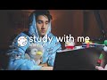 4 HOUR late night STUDY WITH ME 🐨 (Calm Piano Music) | 50/10 Real Time Pomodoro (No mid-roll ads)