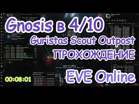 Gnosis и 4/10 Guristas Scout Outpost. Прохождение на Гнозисе. EVE Online.