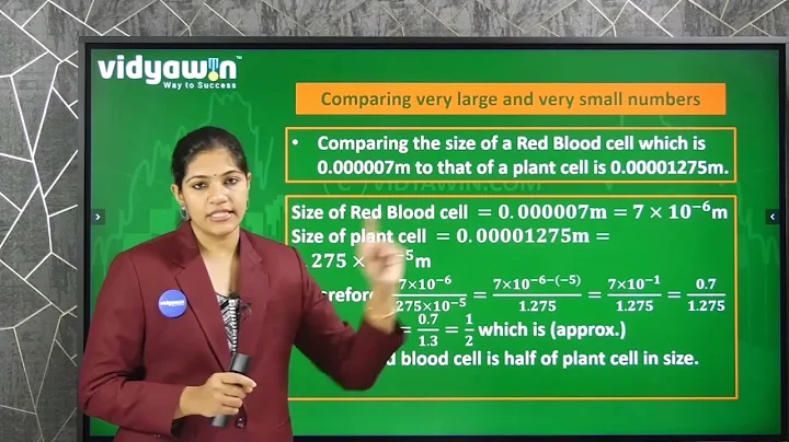 8th std Mathematics – Exponents & powers - Comparing Very Large And Very Small Numbers