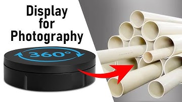 DIY PVC Pipe 360 Degree Turntable Display for Photography
