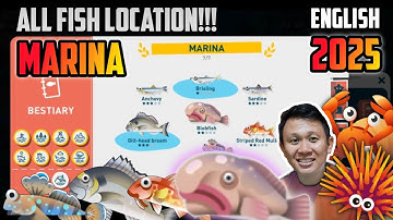 Marina All Fish Location - Creatures of the Deep: Fishing 2025