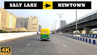 Kolkata : [4K] Drive | Saltlake to Newtown | via Karunamoyee & Technopolis screenshot 5
