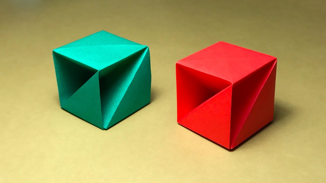 Origami Box with one piece of paper YouTube