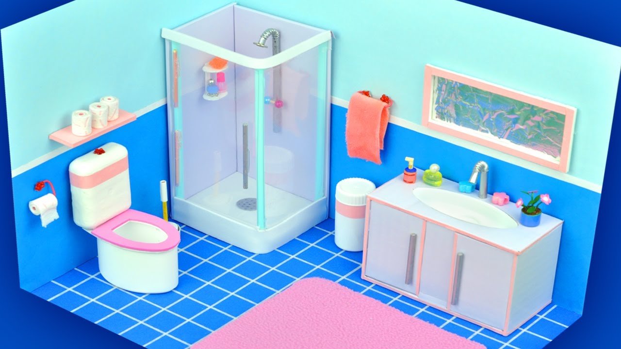 DIY Dollhouse bathroom 