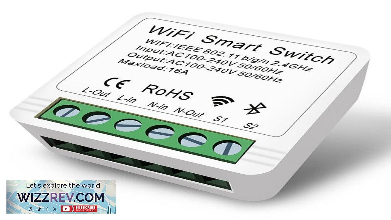 Переключатель WiFi EWELINK 16A eWeLink APP для умного дома, модуль реле-выключателя, двунаправленный