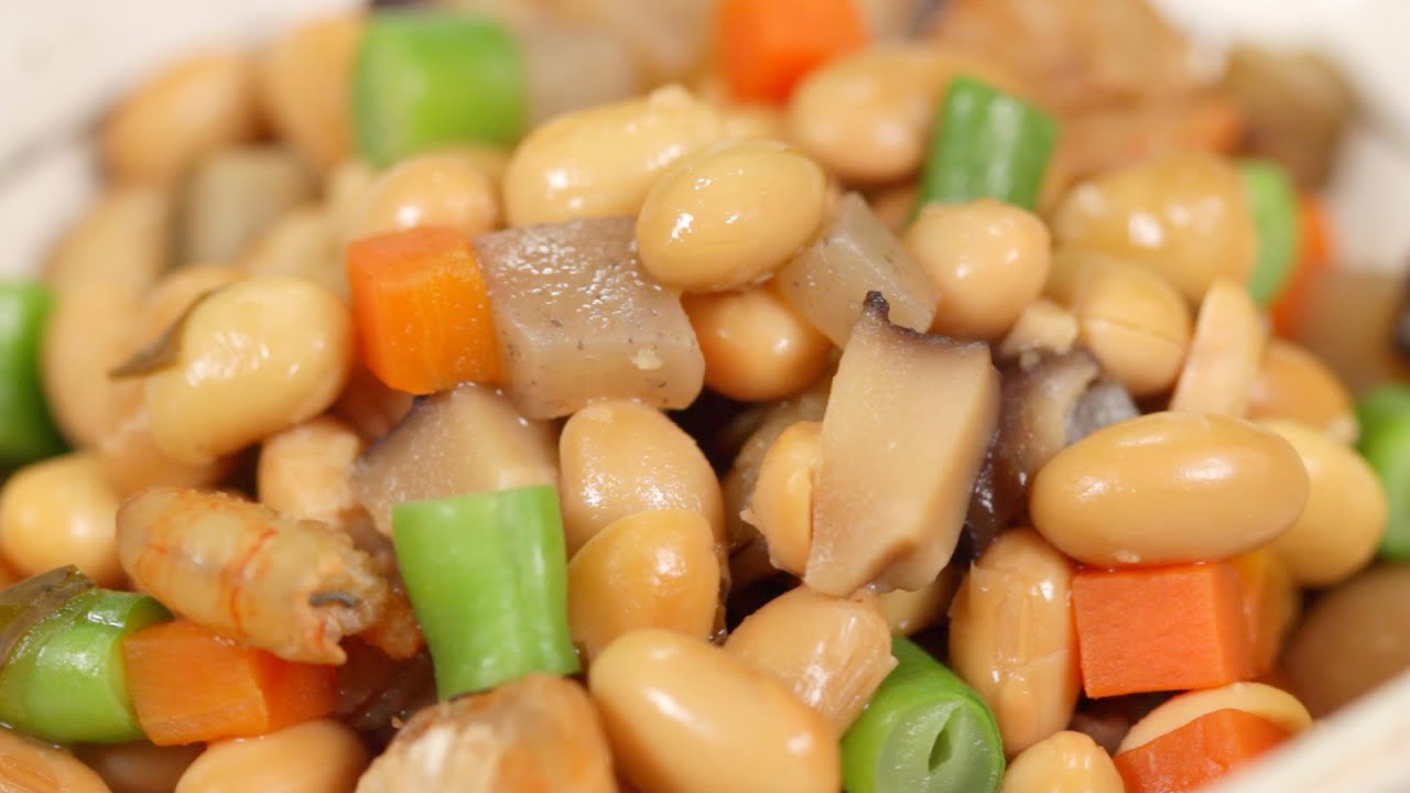 Gomoku-mame Recipe (Simmered Soybeans with Vegetables and Shrimp) | Cooking with Dog