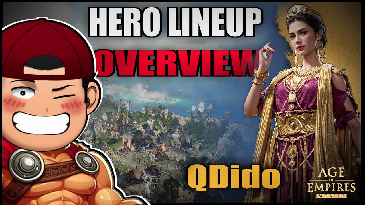 Королева Дидо Герой и состав Обзор AoEM Age of Empires Mobile 