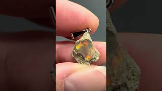 Precious opal pendant
