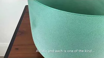 Brooklyn Healing Arts Green Fluorite 8" D Frosted Singing Bowl Brooklyn Healing Arts Green Fluorite 8" D Frosted Singing Bowl