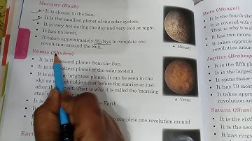 class 4 Science L-9 Our Universe: The Solar system (part-2)