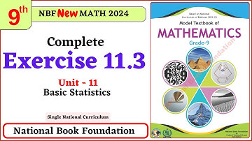 Class 9 Maths Chapter 11 Exercise 11.3 New Book| National Book Foundation Class 9 Maths |MathPhysics
