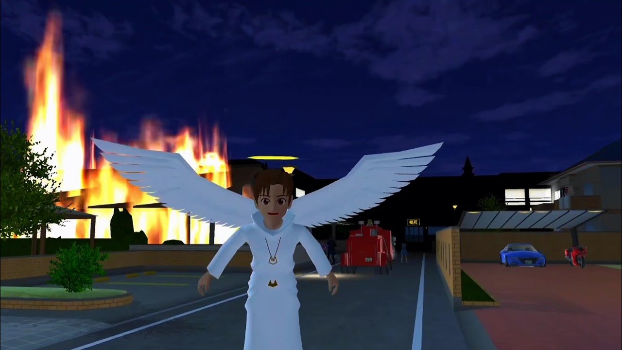 Yuta Angel saves Mio from 🧚🔥||EP 20 #sakuraschoolsimulator #shortfilm #trending #sss#fyp#vairalvideo