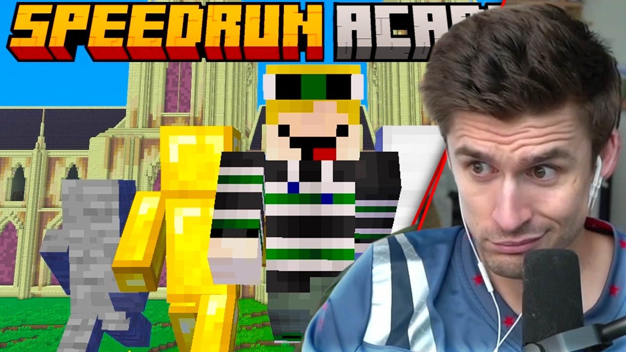 Ludwig reacts to Minecraft: SPEEDRUN ACADEMY
