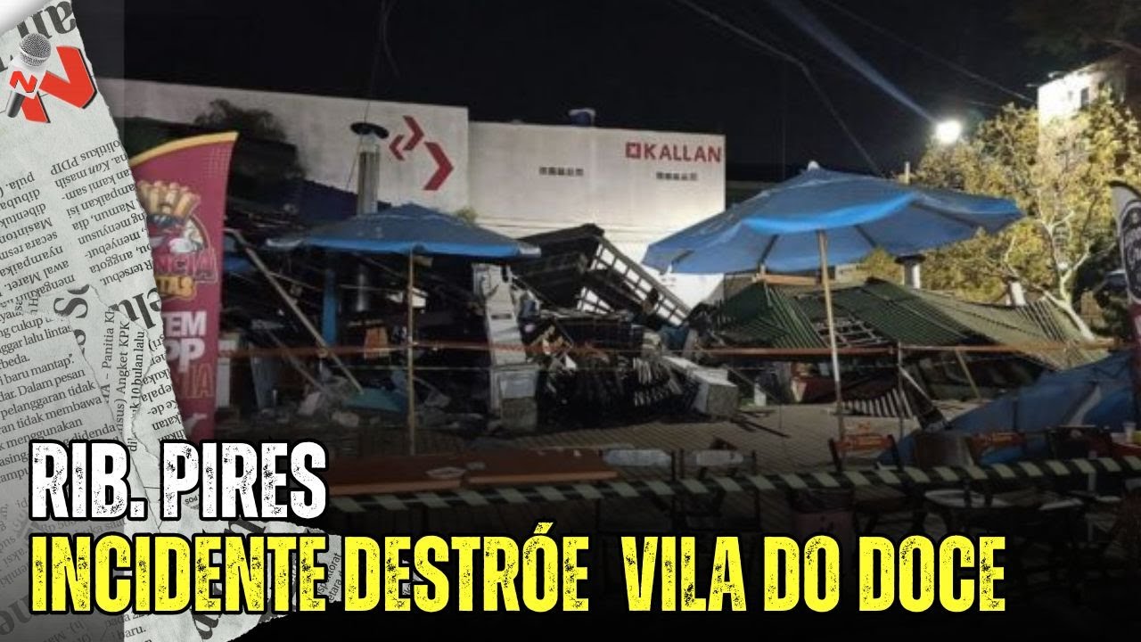 Estrutura da Vila do Doce desaba em Ribeirão Pires e deixa três feridos