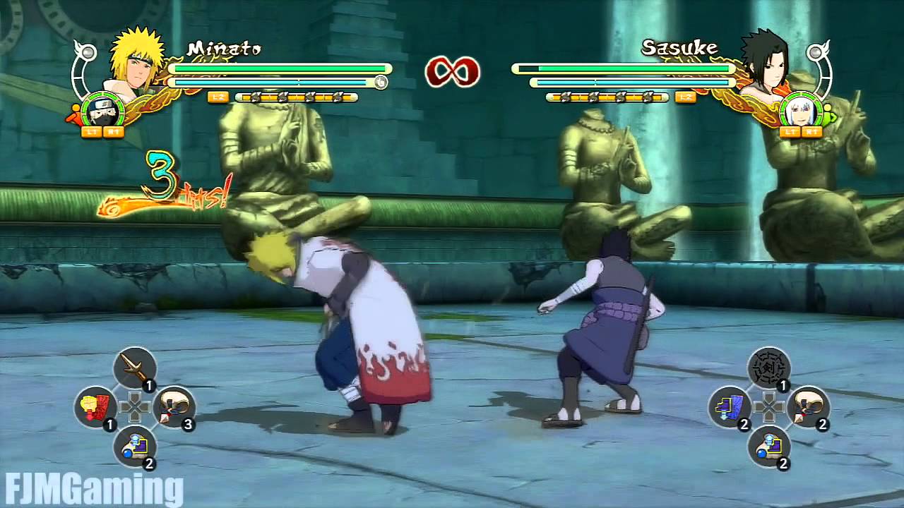 Naruto Storm Revolution Edo Minato Combo Cancel / Infinite Combo Tutorial 