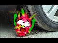 ASMR Crushing Crunchy &amp; Soft Things by Car! | EXPERIMENT | PITAYA VS CAR | DOODFUN TV