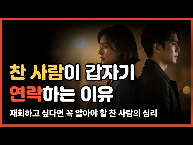 찬 사람이 재회를 생각하는 순간 재회 가능성 분석까지! #연애코치 #연애기술 #관계회복 #재회심