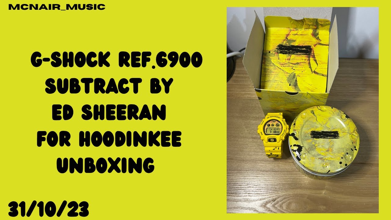 G-shock Ref.6900 Subtract by Ed Sheeran for Hoodinkee unboxing
