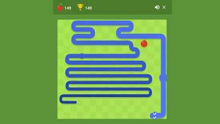 Google Snake Game  135 Score 