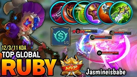 RUBY BEST BUILD 2022 | TOP GLOBAL RUBY GAMEPLAY | MOBILE LEGENDS✓