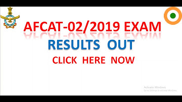 AFCAT result out!!!! Check now with full details