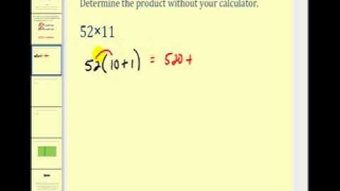 Using the Distributive Property to Multiply Quickl