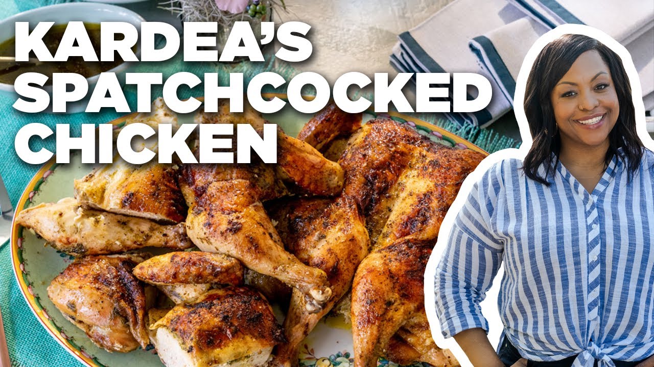 Kardea Brown Cooks Spatchcocked Chicken | Delicious Miss Brown | Food Network