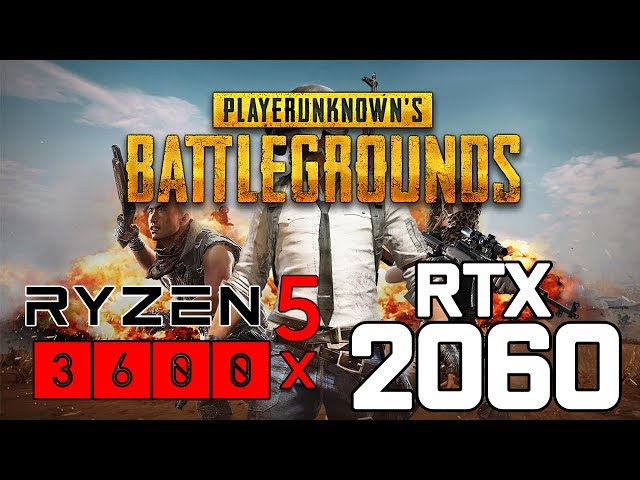 PUBG on Ryzen 5 3600x + RTX 2060 1080p benchmarks! - YouTube