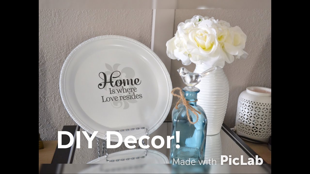 DOLLAR TREE DIY PLATO DECORATIVO! IDEAS PARA DECORAR TU HOGAR! #