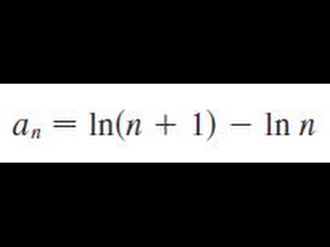An Ln N 1 Ln N Determine Whether The Sequence Converges Or Diverges Youtube