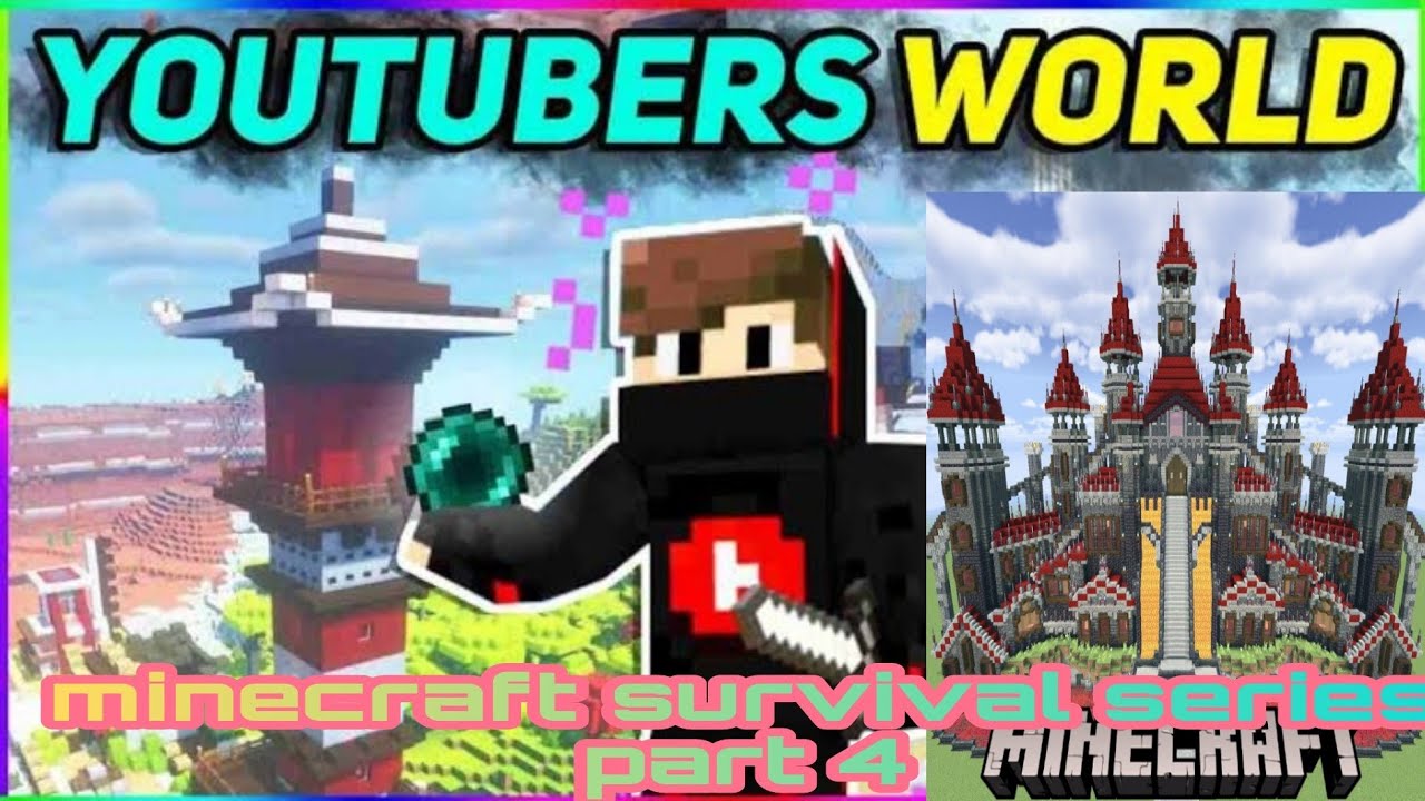 minecraft survival series part 4 by unstoppable gamerz/ making castle ...