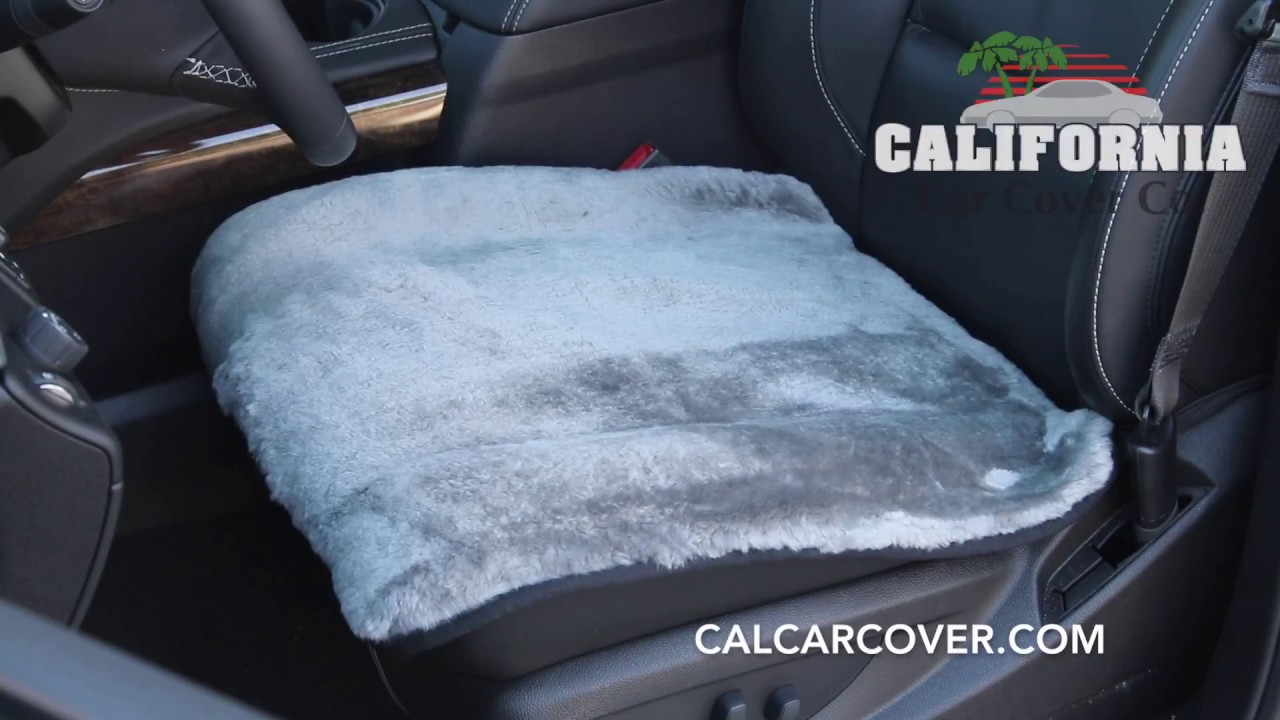 Genuine Sheepskin Car Seat Cushion Pad, Auto Cushion Seat Cover for Cars &  Trucks