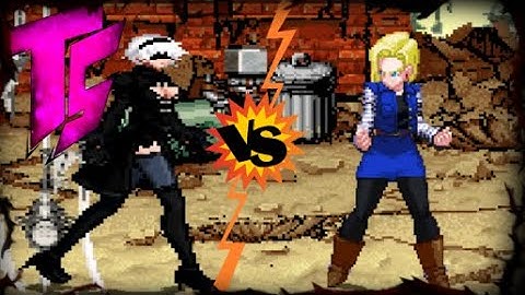 2B (Nier: Automata) vs Android 18 (DBZ) 🗡🔥 Epic MUGEN BATTLE
