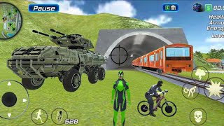 Rope Frog Ninja Hero Vegas Crime Simulator Drive New Army Tank - Android Gameplay