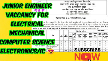 UPRVUNL DIPLOMA VACCANCY (mechanical, electrical, electronics/IC, computer science)