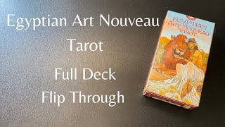 Egyptian Art Nouveau Tarot, Full Deck Flip Through #tarotdeck screenshot 4