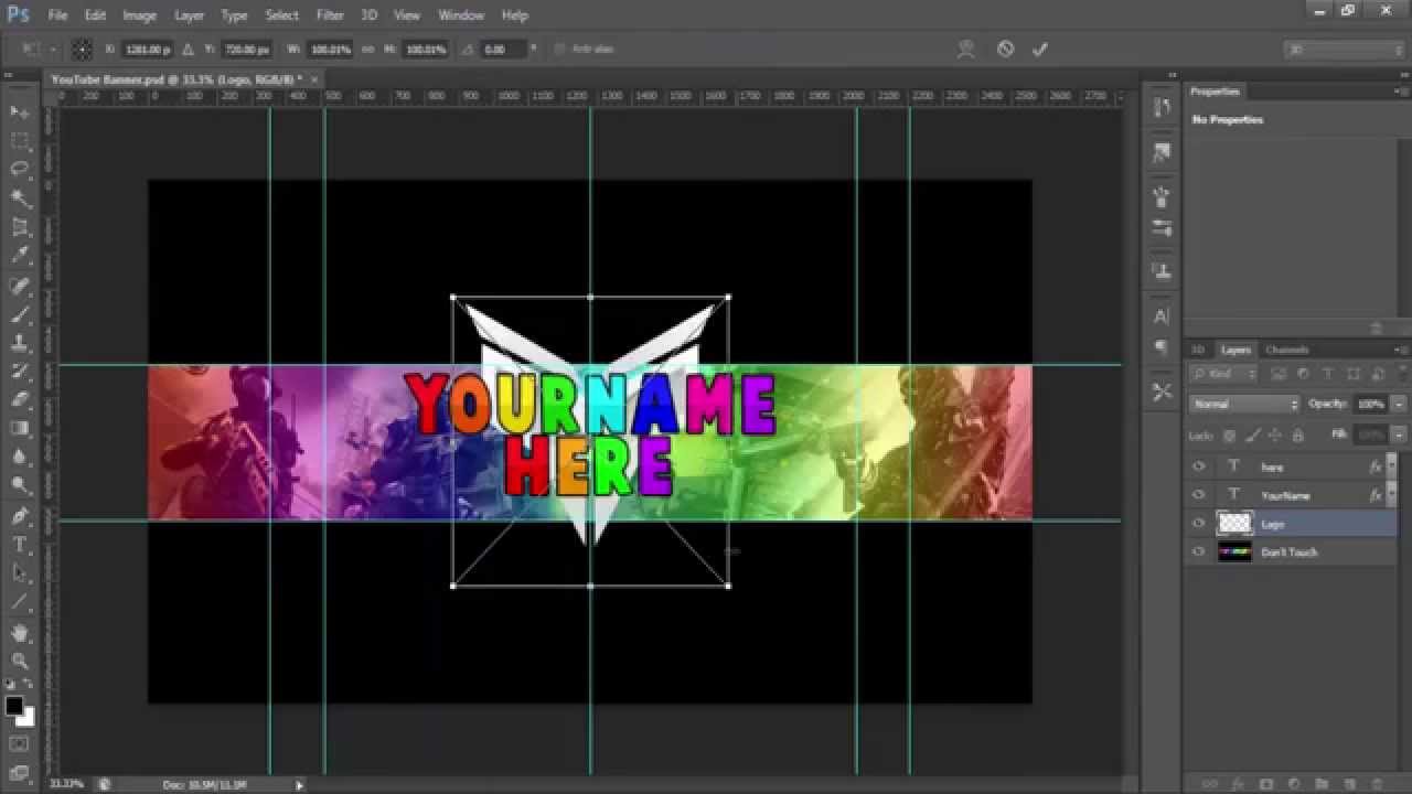 Call of Duty Custom Banner Template - Deluxe Plays - YouTube