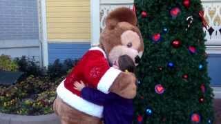 Disneyland Paris Décembre 2013 Rencontre Personnage Duffy Avec Léa