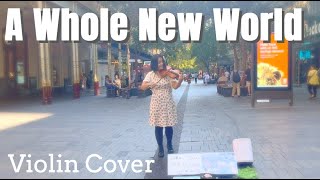A Whole New World - Violin Cover - Street Performance