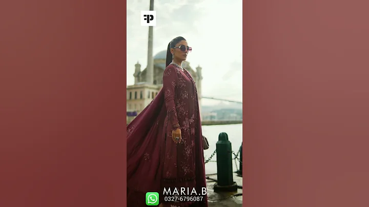 Maria B Linen 2023 Featuring Ayeza Wahaj #mariab #Linen #ayezakhan #wahajali #mein