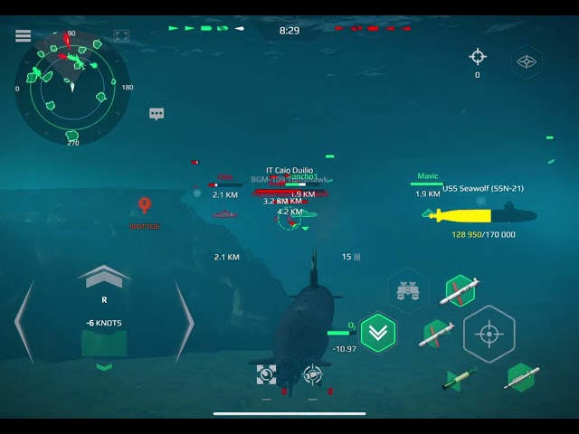 Under water submarine attack  mardan worship Gameplay class=