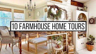 10 Antique Farmhouse Style Home Tours (Music Only)