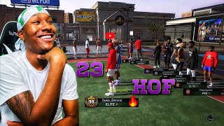 23 HOF Badges on the 2s court is OVER POWERED! This 99 overall duo is crazy! Best 99 overall build!