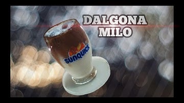 Dalgona milo | Easy making without mixer