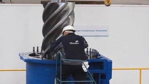 Largest Screw Compressor (WRViT580) Assembly | Howden