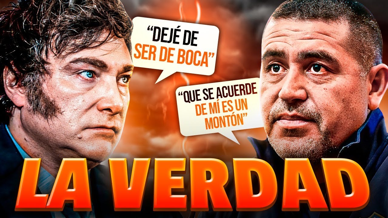 DEJÓ de ser HINCHA de BOCA por ROMÁN 🔥 La HISTORIA COMPLETA de la PELEA entre RIQUELME y MILEI
